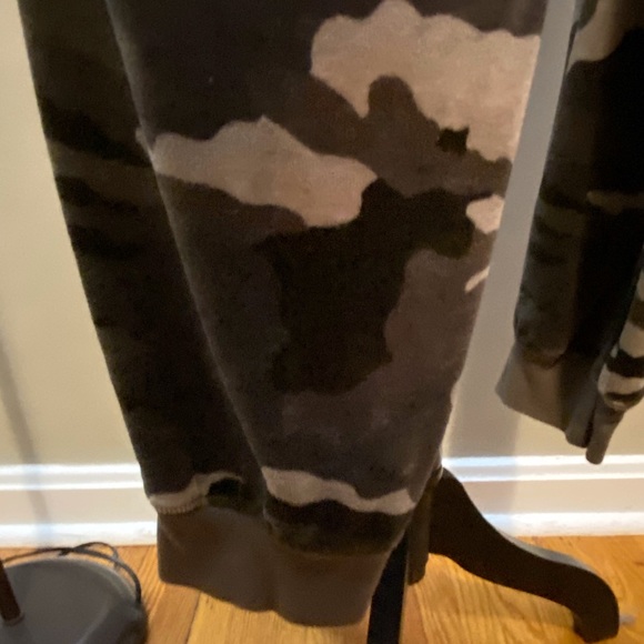 NY&C Velour Camouflage Jogger Lounge Pant 14/Lg - Picture 5 of 8